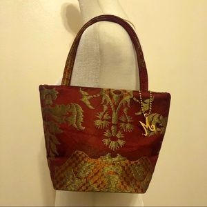Vintage Mena New York Embroidered Handbag